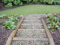 Gravel steps